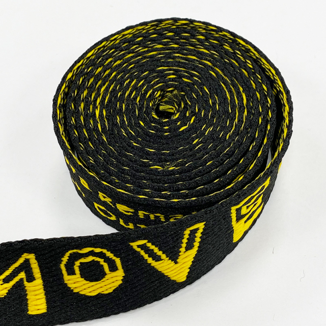 Fashion two-color jacquard woven belt double-sided letter strap clothing luggage home textile accessories