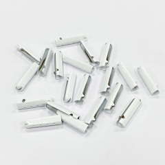Metal shoe head full open DIY bullet head with 4 hole decorative pendant head Copper accessory rope head