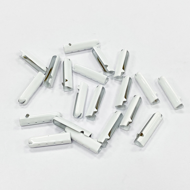 Metal shoe head full open DIY bullet head with 4 hole decorative pendant head Copper accessory rope head