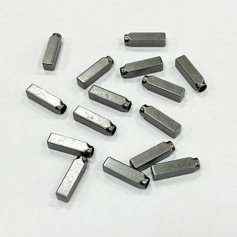 Metal copper pipe rope head shoelace buckle cap rope seamless pipe closing hollow head accessories button