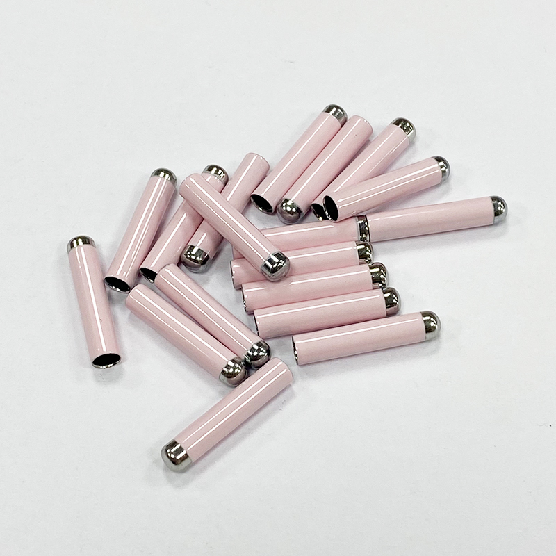 Copper pipe round head metal shoelace head rope head sweatpants rope head coat trench coat rope cap head