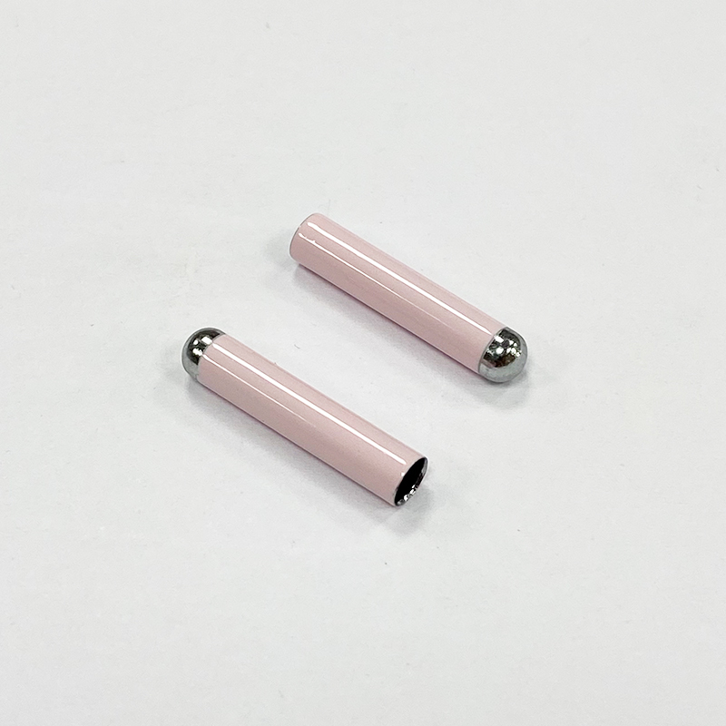 Copper pipe round head metal shoelace head rope head sweatpants rope head coat trench coat rope cap head