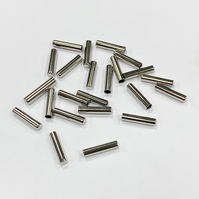 Metal straight bell down clothing accessories Rope buckle Hoodie rope adjustable button Elastic rope button