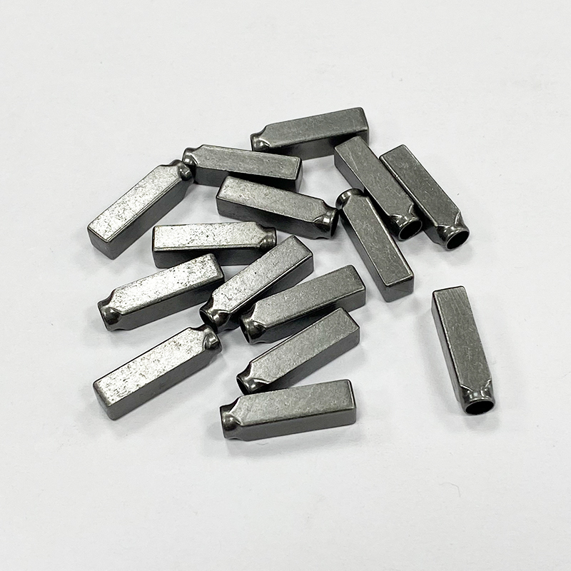 Metal copper pipe rope head shoelace buckle cap rope seamless pipe closing hollow head accessories button