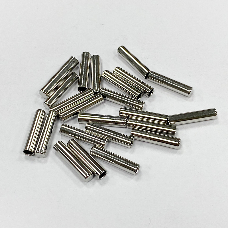 Metal straight bell down clothing accessories Rope buckle Hoodie rope adjustable button Elastic rope button