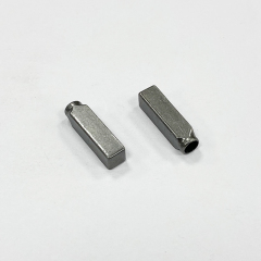 Metal copper pipe rope head shoelace buckle cap rope seamless pipe closing hollow head accessories button