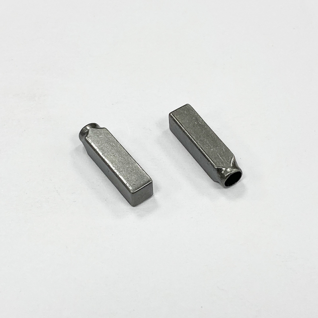 Metal copper pipe rope head shoelace buckle cap rope seamless pipe closing hollow head accessories button