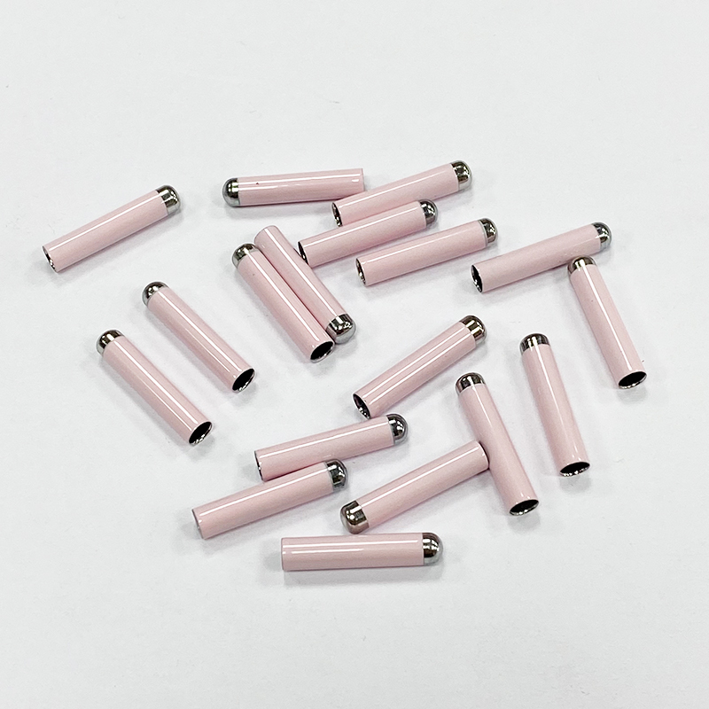 Copper pipe round head metal shoelace head rope head sweatpants rope head coat trench coat rope cap head