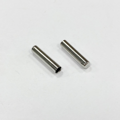 Metal straight bell down clothing accessories Rope buckle Hoodie rope adjustable button Elastic rope button
