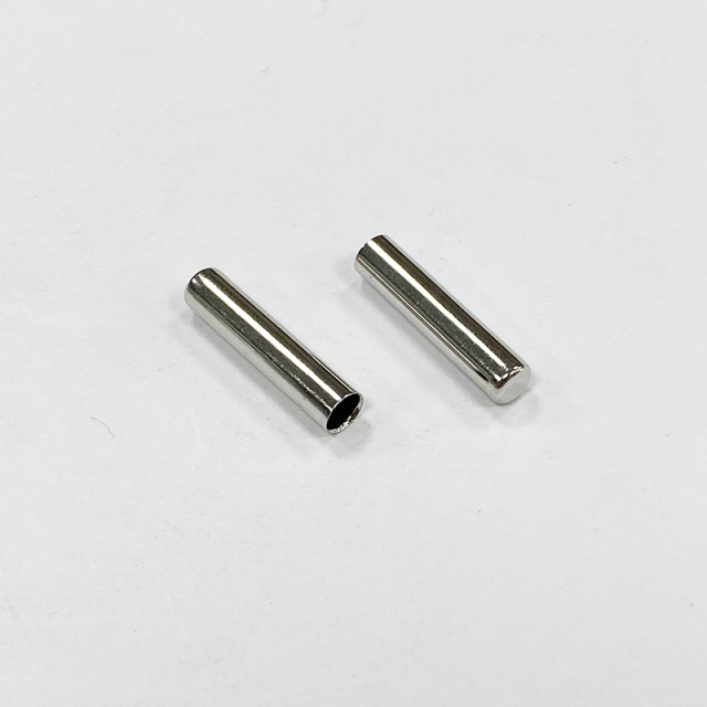 Metal straight bell down clothing accessories Rope buckle Hoodie rope adjustable button Elastic rope button