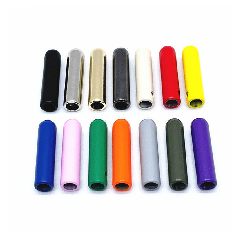 Wholesale Custom Metal Aglet Printed Logo Shoe Lace Aglet Shoelace Tips Matte Aglet Cord End