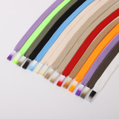 Factory custom hollow cap rope gradient metal head hoodie cap rope casual sports waistband drawstring waistband rope