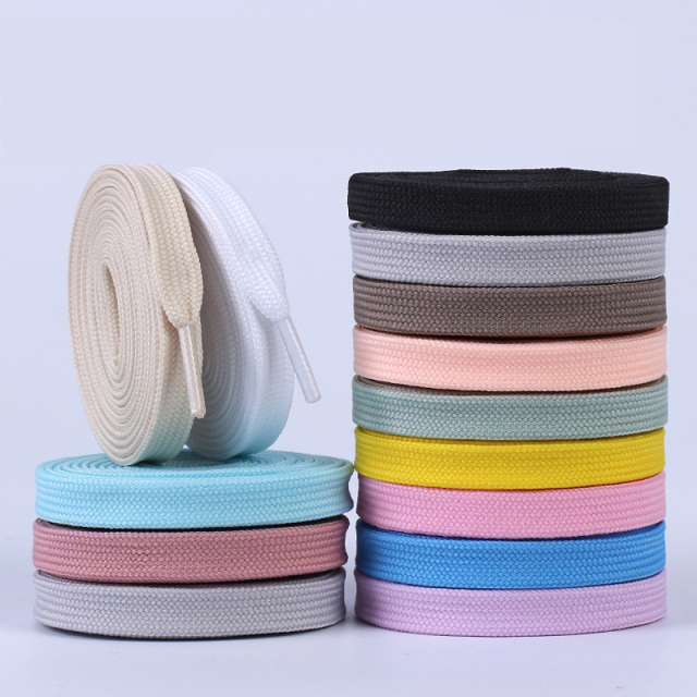 Spot supply Boot Sneaker Casual Sports Suitable For Canvas Shoes Double-Layer Sports Solid color Flat Cotton Shoelaces