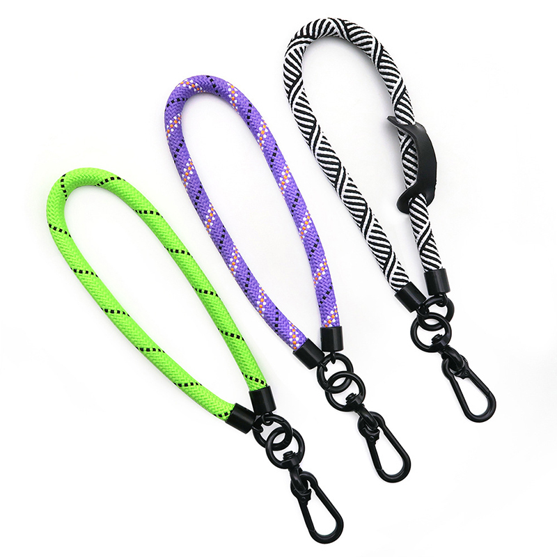Short Nylon Braided Wrist Strap for Phone, Anti-Loss Hanging Pendant with Lobster Clasp, Multi-functional Accessory Lanyard