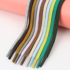Factory Spot supply round cotton hoodie drawstring cord Transparent plastic tip knit round drawcord for garments pants