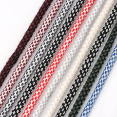 Recyclable Round rope sports fashion clothing transparent plastic tip drawcord rope hoodie drawstring cord in stock