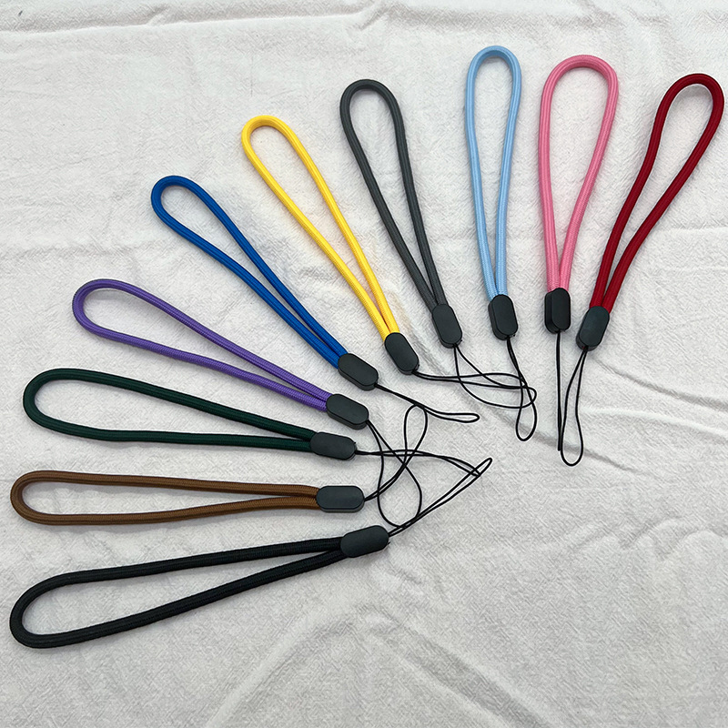 Anti-Lost Phone Hand Rope Straps Universal Solid Color USB Key Camera Mobile Phone Short Wrist Lanyard