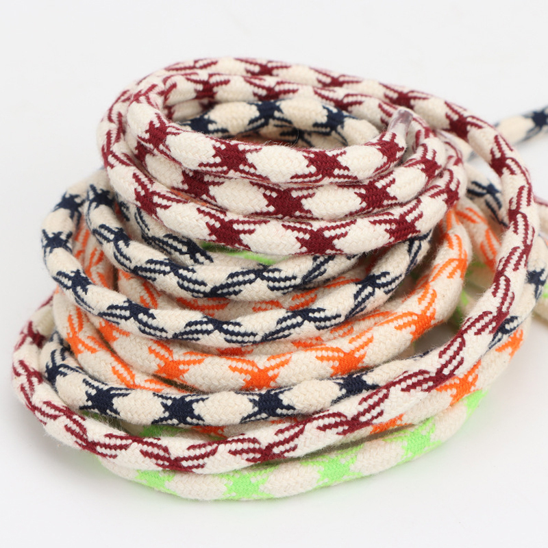 Factory round Cotton cord hoodie string drawcord Transparent plastic tip personality cap rope sports casual wear waistband rope