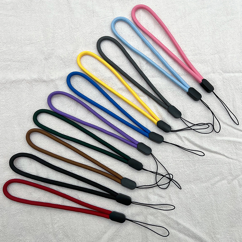 Anti-Lost Phone Hand Rope Straps Universal Solid Color USB Key Camera Mobile Phone Short Wrist Lanyard