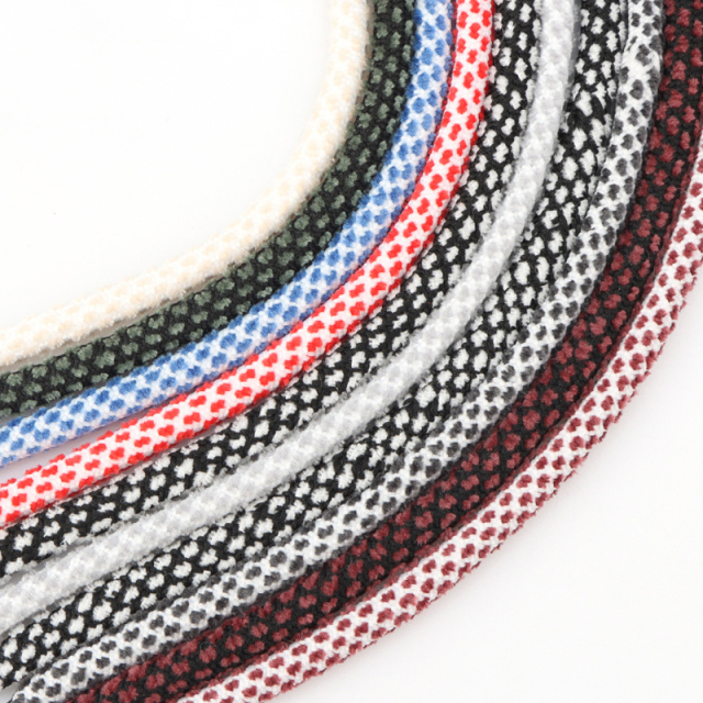 Recyclable Round rope sports fashion clothing transparent plastic tip drawcord rope hoodie drawstring cord in stock