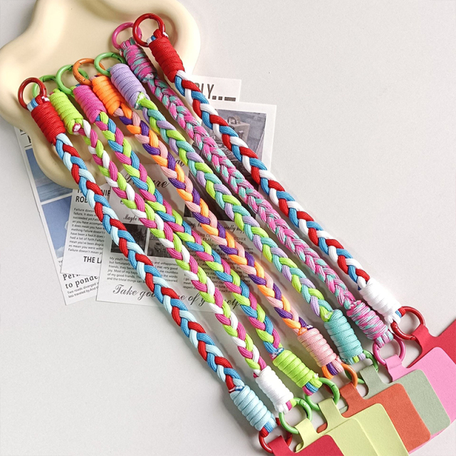 Premium Durable Nylon Phone Lanyard Wrist Strap Charm Handheld Accessory Anti Loss Mobile Phone Chain for Preventing Phone Loss