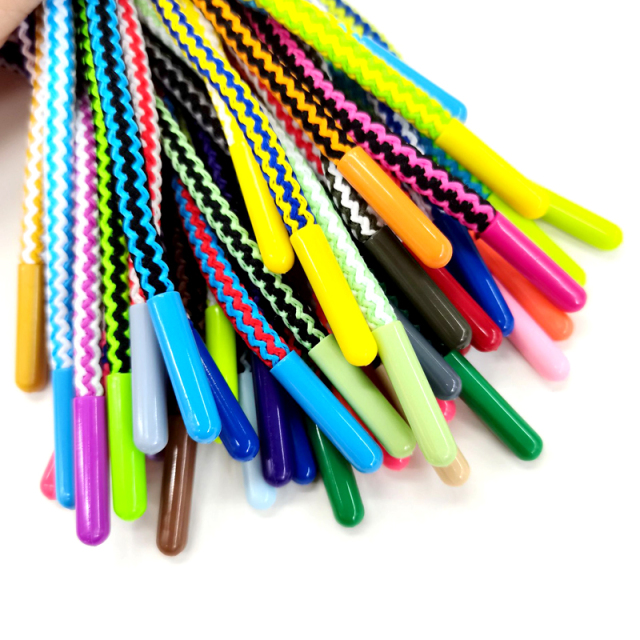Custom hoodie drawstring cord polyester rope for hoodie string drawcord with customize logo rope shoelaces