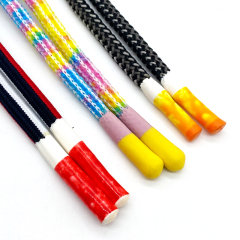 Factory Direct Custom Silicone Drawcord Shorts with Logo Manual Made Dipping Tipping Drawstring Diameter Rope