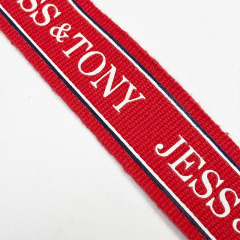 DIY Custom Logo Letter Design Waistband Band Jacquard Garment Tape For Bags Clothing Webbing