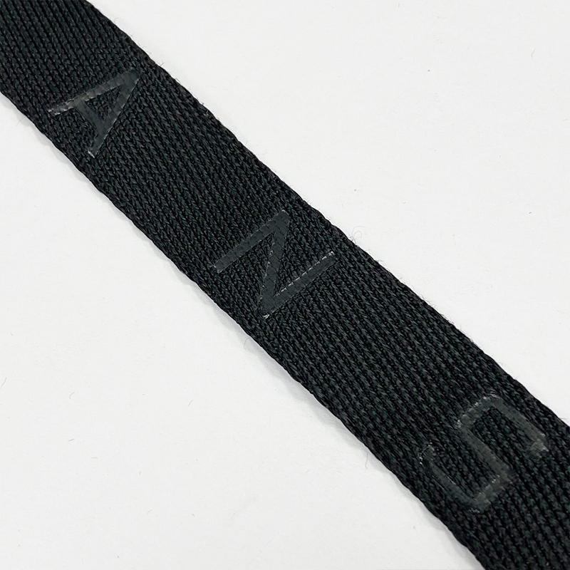 High quality custom embossed nylon polyester polypropylene jacquard webbing tape logo jacquard webbing for bag strap