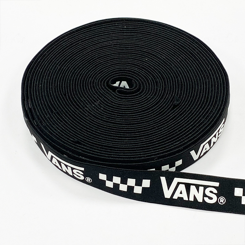 Non-Slip Silicone Elastic Band High Knitted Stretch Spandex Nylon Webbing Sports Bag Home Textiles Custom Printed