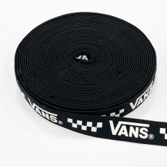 Non-Slip Silicone Elastic Band High Knitted Stretch Spandex Nylon Webbing Sports Bag Home Textiles Custom Printed