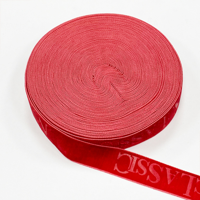 Manufacturers supply velvet embossed belt flocking belt clothing shoes hat decoration belt home DIY decorative accessories