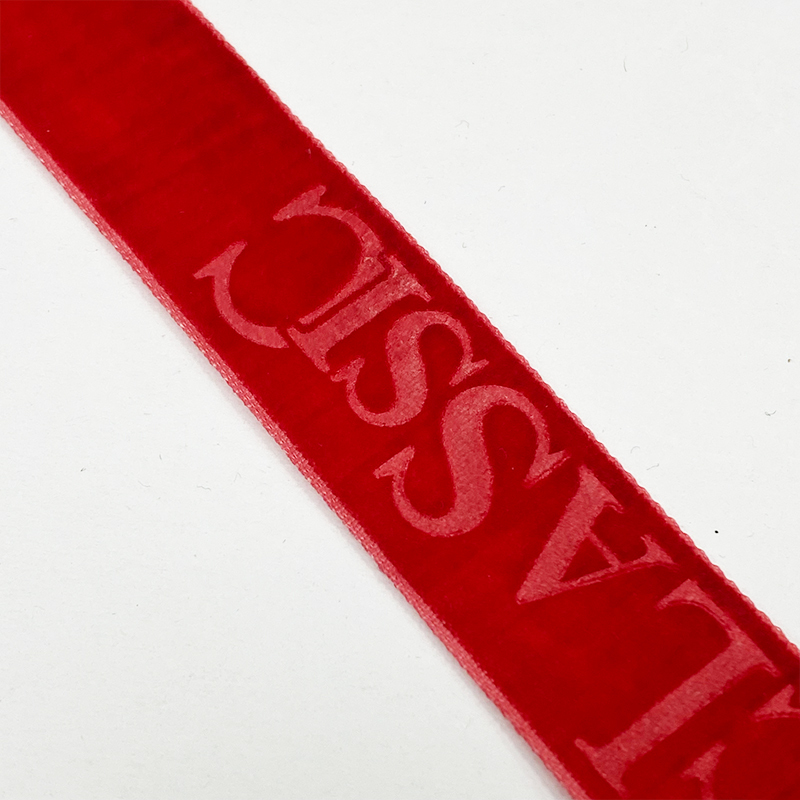 Manufacturers supply velvet embossed belt flocking belt clothing shoes hat decoration belt home DIY decorative accessories