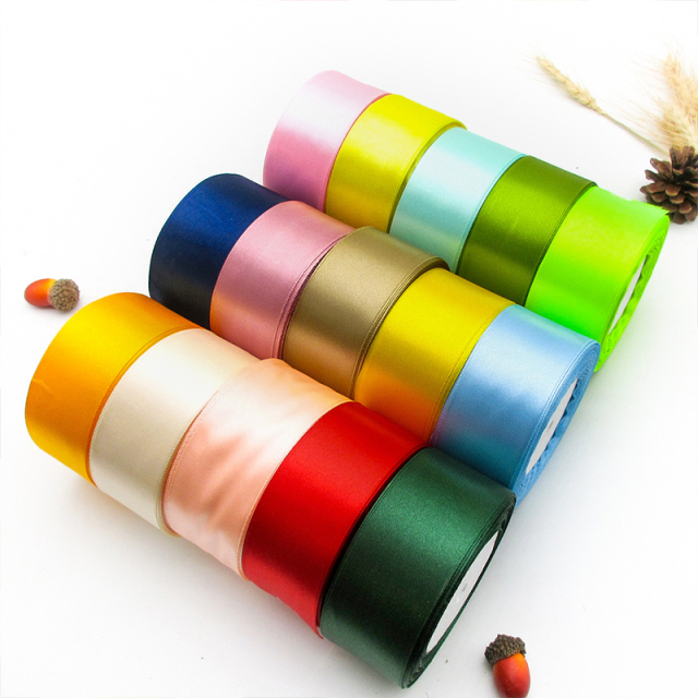 Wholcsalc Ribbons And Bow Red Satin Ribbon For Festival Celebration Gift Box Ribbon
