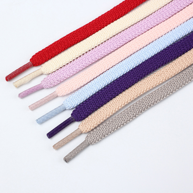 Factory wholesale polyester flat drawstring hoodie drawstring injection molding plastic head pants drawstring