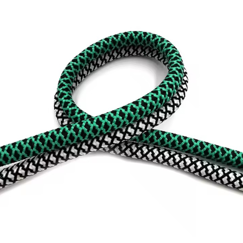 Color waist rope manufacturers directly supply polyester woven round rope pants and sports shoelace hoodie draw rop