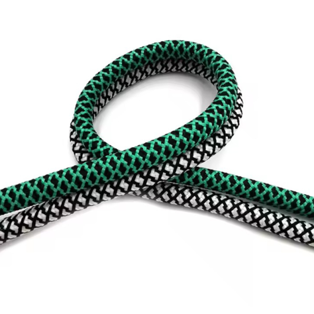 Color waist rope manufacturers directly supply polyester woven round rope pants and sports shoelace hoodie draw rop