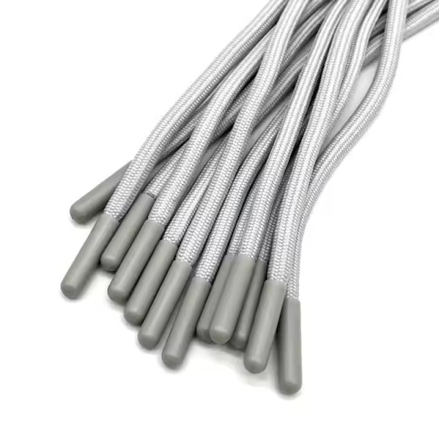 Custom Printed Logo Polyester Pants and Hoodie with round Drawcord Nylon Material Metal Tips for Shoes and Macrame Use