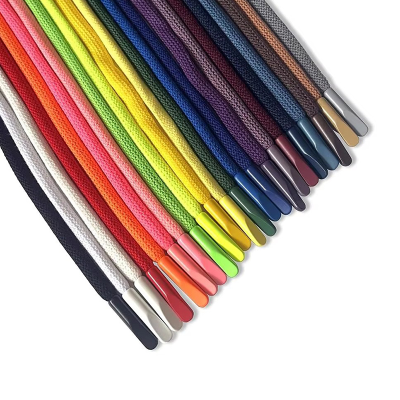 Wholesale Hoodie DIY Decoration Drawstring Rope Round Braided Cotton Drawstring Sweatpants Drawstring Rope