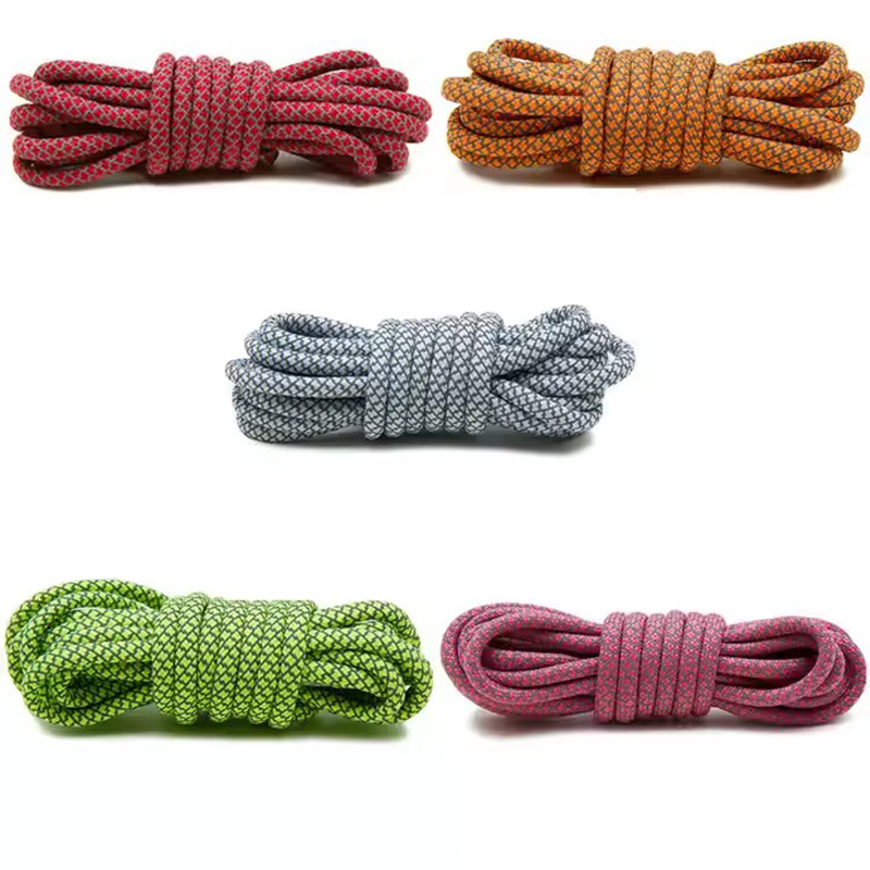 Reflective Drawcord Custom Hoodie Tip Clothing Drawstring Lace Cords Braided Flat Polyester rope