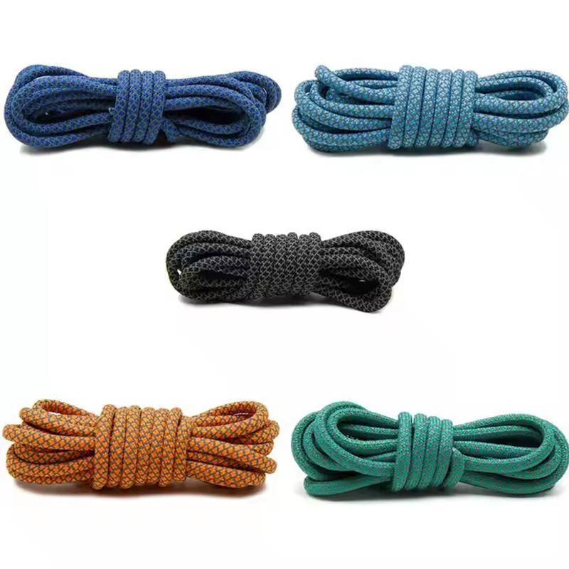 Reflective Drawcord Custom Hoodie Tip Clothing Drawstring Lace Cords Braided Flat Polyester rope