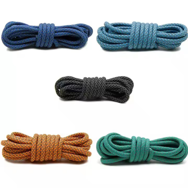 Reflective Drawcord Custom Hoodie Tip Clothing Drawstring Lace Cords Braided Flat Polyester rope