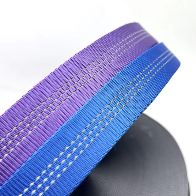 High Tenacity Webbing Yarn Tubular Nylon Webbing Printed Polyester Straps Belt For Dog Leash and Outdoor