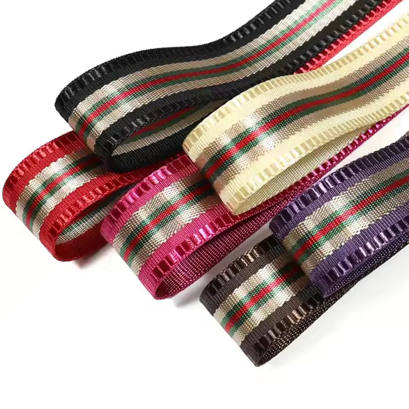 New polyester webbing strap custom nylon thread for webbing webbing strap nylon reflective puppy pet dog