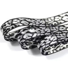 Leopard Print Jacquard Webbing Belt Luxury Summer New Design Polyester Dog Webbing Clothes Bags Shoes Home Textiles Sustainable