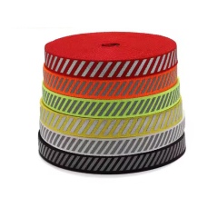 Custom Design Spot Reflective Webbing 3M Polyester Reflective Tape for Garment Bag clothing sports pants side decorative ribbon sleeve bag sideband