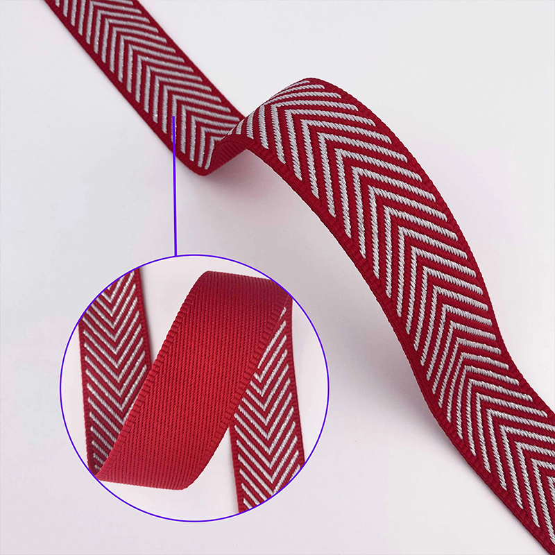 38 mm flower embroidered arrowhead shoulder strap gold thread silver thread jacquard weave webbing for belt