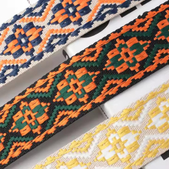 wholesale polyester jacquard band Strap Custom Polyester Woven Jacquard Webbing knitted tape jacquard ribbonries