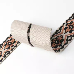 wholesale polyester jacquard band Strap Custom Polyester Woven Jacquard Webbing knitted tape jacquard ribbonries