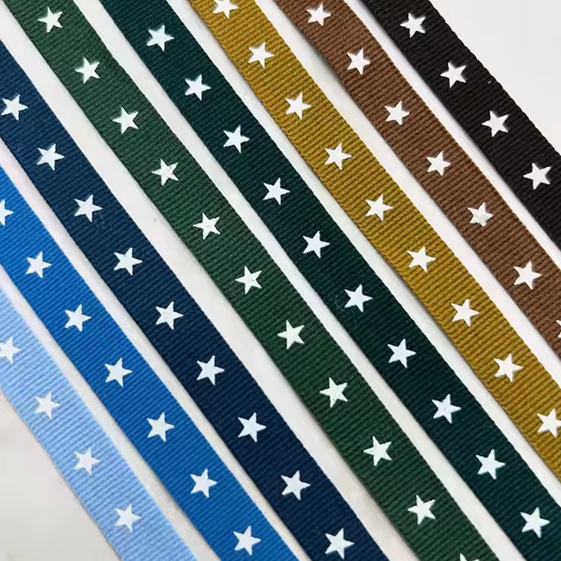 Five Star Plain Print Webbing Children's Clothing Stretch Necket Wrap Edge Pants Edge Strip Clothing Accessories